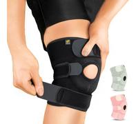 Bracoo Ginocchiera Ortopedica Regolabile in Neoprene - Tutore Ginocchio per Menisco, Artrite e Tendinite - Supporto Sportivo Fascia Ginocchio per Corsa, Uomo Donna, KS10, Nero