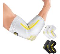 Bracoo Gomitiera per Epicondilite, 2 pezzi Tutore Epicondilite Gomito, Gomitiere Palestra, Epicondilite Fascia Compressione Per Tendinite, Crossfit, Tennis, Golf, EE92