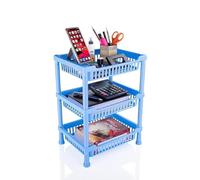 BRACOP® Portafrutta da Cucina Dispensa Carrello Portafrutta a 3 Ripiani Cestino Decorativo Rotondo Contenitore per Casa e Ufficio Scaffale Automontante Organizzatore da Cucina Regalo per Diwali