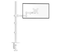 Bracwiser Supporto singolo completamente regolabile per monitor 13 15 17 19 20 22 23 24 26 27 30 32 pollici VESA 75 100, bianco, MD7821W