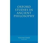 Brad Inwood Oxford Studies in Ancient Philosophy volume 39 (Tascabile)