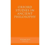 Brad Inwood Oxford Studies in Ancient Philosophy, Volume 42 (Tascabile)