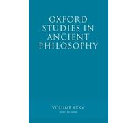 Brad Inwood Oxford Studies in Ancient Philosophy XXXV (Tascabile)