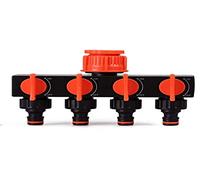 Bradas Eco-pwb3033, Collegamento idrico con 4 ingressi, Nero, 10 x 5 x 5 cm