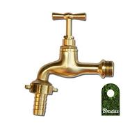 Bradas gkk011213 Ottone Rubinetto 1/2 di Pollice Fuori Rubinetto Rubinetto da Giardino, Giallo, 10 x 10 x 10 cm