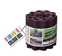Bradas OBFB 0910 - Bordo per aiuole, 9 m x 10 cm, Colore: Marrone
