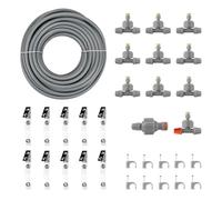 Bradas - Set di nebulizzatori per il raffreddamento della terrazza - Nebbia acqua da giardino - Spruzzatore acqua - Sistema di raffreddamento per la nebbia - Sistema di raffreddamento per la nebbia