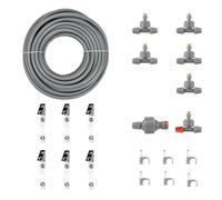 Bradas - Set di nebulizzatori per il raffreddamento della terrazza - Nebbia acqua da giardino - Spruzzatore acqua - Sistema di raffreddamento per la nebbia - Sistema di raffreddamento per il balcone