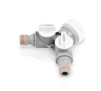 Bradas WL-2222 - Valvola a 2 Vie, con Attacco per Rubinetto, Bianco, 8 x 10 x 5 cm