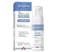 Braderm Zoylak Mousse Detergente Viso, Formula Delicata con Azeloglicina e Pantenolo, 100 ml