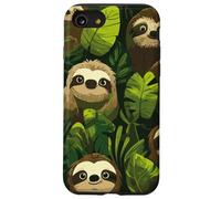 bradipi divertenti nella giungla Custodia per iPhone SE (2020) / 7/8