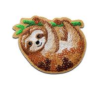 bradipo animale - Toppe termoadesive Patch Toppa ricamate, misura: 5,5 x 4,2 cm