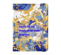 Bradipo Anime Blu e Oro personalizzare Porta Passaporto In Pelle Documenti di Viaggio Organizer Protector Documenti Organizer Titolare Accessori Impermeabile, bradipo Anime Blu E Oro, 1 size