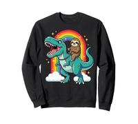 Bradipo Che Cavalca Il T-Rex Bambini Felpa