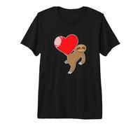 Bradipo con Un Grande Cuore Maglietta Premium