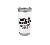 Bradipo Da Compagnia Ironico Per Ritardatari Bicchiere termico in acciaio inox doppia parete