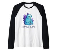 Bradipo di Cristallo Mystic Calm Art Maglia con Maniche Raglan