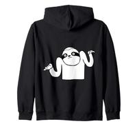 Bradipo Divertente Scrollata Spalle Chi Se Ne Frega Felpa con Cappuccio