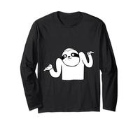 Bradipo Divertente Scrollata Spalle Chi Se Ne Frega Maglia a Manica