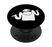 Bradipo Divertente Scrollata Spalle Chi Se Ne Frega PopSockets PopGrip Adesivo