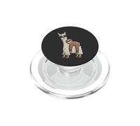 Bradipo hipster su lama alpaca con occhiali da sole PopSockets PopGrip per MagSafe