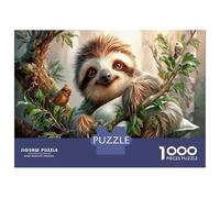 Bradipo Jigsaw Puzzle Impossibili 1000 Pezzi Bosco illuminato dal sole Decorazione Per La Casa. Giochi Rilassamento E Intelligence Per Adulti E Ragazzi Da 14 Anni 70x50cm/1000pcs