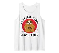 Bradipo Kawaii I Just Really Love Carino Giochi Amante Canotta