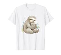 Bradipo Mama Baby Madre Bambino Mamma Amore Maglietta