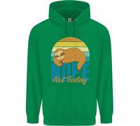 Bradipo No Non Oggi Divertente Pigro Bambini Felpa con Cappuccio