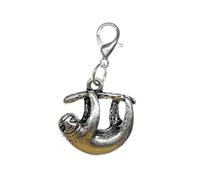 Bradipo pendente Cerniera Bracciale Miniblings Bambini Scuola Pigro Argento