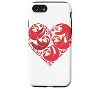 Bradipo Pigro A Forma di Cuore Orso Bradipi Custodia per iPhone SE (2020) / 7/8