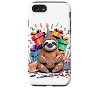 Bradipo Pigro Torte Coriandoli Compleanno Festa Bradipi Custodia per iPhone SE (2020) / 7/8