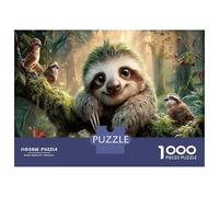 Bradipo Puzzle Impossibili 1000 Pezzi Bosco illuminato dal sole Decorazione Per La Casa. Rilassamento E Intelligence Per Adulti E Bambini Da 12 Anni 38x26cm/1000pcs