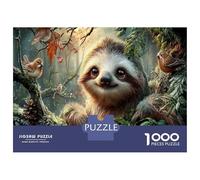 Bradipo Puzzle Impossibili 1000Pcs Bosco muschioso illuminato dal sole Decorazione Per La Casa. Rilassamento E Intelligence Per Adulti E Ragazzi Da 14 Anni 70x50cm/1000pcs