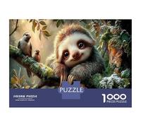 Bradipo Puzzle Impossible 1000 Pezzi Bosco illuminato dal sole Decorazione Per La Casa. Giochi Rilassamento E Intelligence Per Adulti E Ragazzi Da 14 Anni 70x50cm/1000pcs