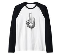 Bradipo Rock - Divertente per Appassionati di Musica Maglia con Maniche Raglan