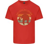 Bradipo Say Less Do Lesser Slogan Divertente T-Shirt Ragazzi Ragazze