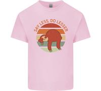Bradipo Say Less Do Lesser Slogan Divertente T-Shirt Ragazzi Ragazze