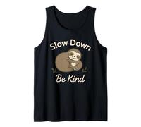 Bradipo Slow Life Bradipo Yoga Etico Vivere Anti-Hustle Canotta