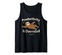 Bradipo Slow Life Bradipo Yoga Etico Vivere Anti-Hustle Canotta