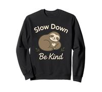 Bradipo Slow Life Bradipo Yoga Etico Vivere Anti-Hustle Felpa