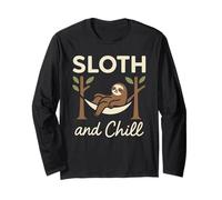 Bradipo Slow Life Bradipo Yoga Etico Vivere Anti-Hustle Maglia a Manica