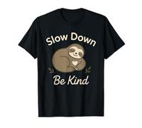 Bradipo Slow Life Bradipo Yoga Etico Vivere Anti-Hustle Maglietta