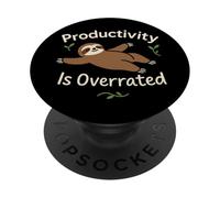 Bradipo Slow Life Bradipo Yoga Etico Vivere Anti-Hustle PopSockets PopGrip Adesivo