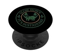 Bradipo Slow Life Bradipo Yoga Etico Vivere Anti-Hustle PopSockets PopGrip Adesivo