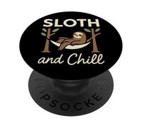 Bradipo Slow Life Bradipo Yoga Etico Vivere Anti-Hustle PopSockets PopGrip Adesivo