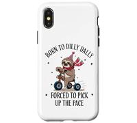 Bradipo sul triciclo nato per Dilly Dally costretto a ritirare il ritmo Custodia per iPhone X/XS