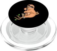 Bradipo, suonatore di clarinetto basso, per bambini, con musica e clarinetto PopSockets PopGrip per MagSafe