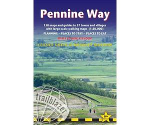 Bradley Mayhew Pennine Way - guide and maps to 57 towns and village (Tascabile)