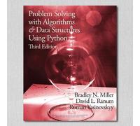 Bradley N Mille Problem Solving with Algorithms and Data Structures (Tascabile)